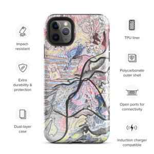 "a mouth with emphatic teeth" case for iPhone®