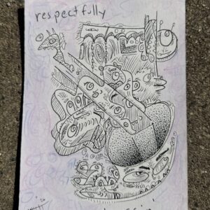 ‘respectfully bussin’ original drawing