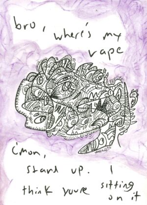 ‘where’s my vape?’ original doodle