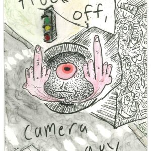‘flock off’ original doodle
