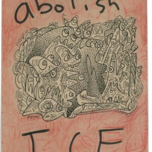 ‘abolish ice’ original 5”x7” doodle