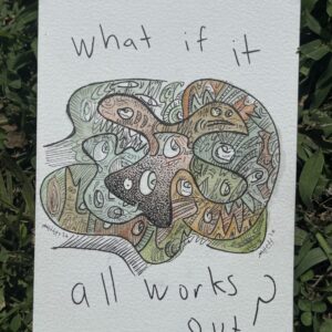 'what if?' original doodle