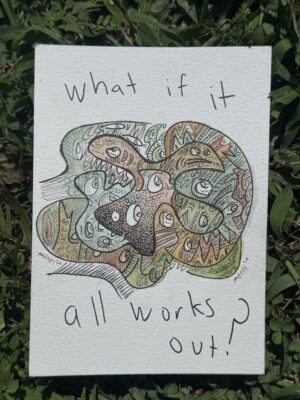 'what if?' original doodle