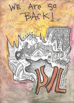 ‘so back’ original doodle (Ashevillish collab)