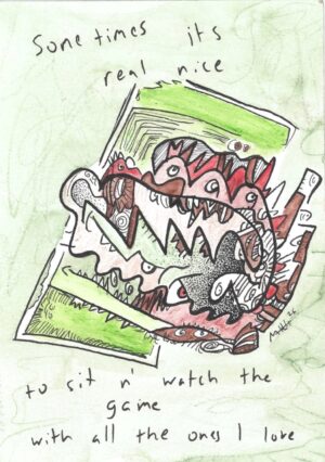 ‘gameday’ original doodle